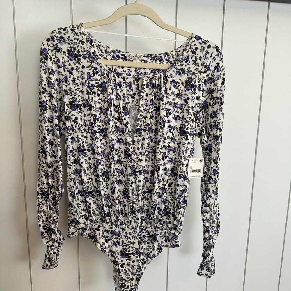 NWT free people long sleeve body suit
